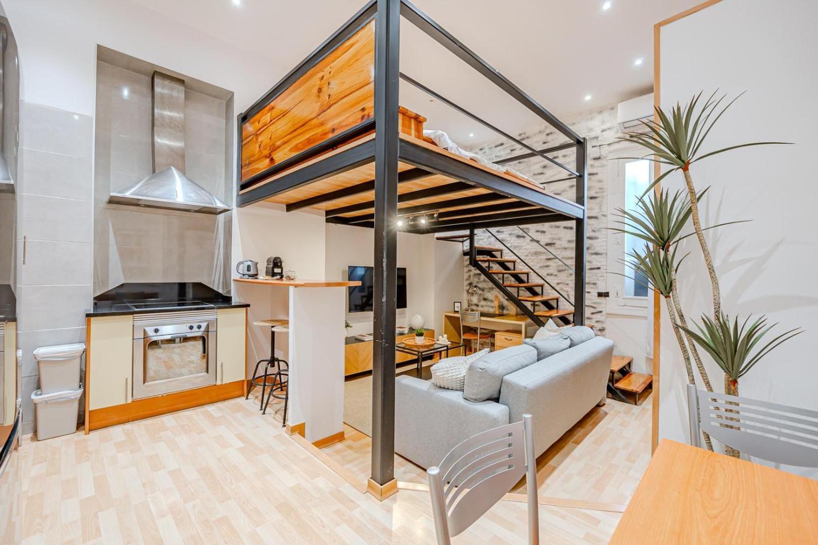 Increible Loft A 5 Min Del Retiro & Wizink Apartment Madrid Exterior photo